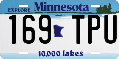MN license plate 169TPU