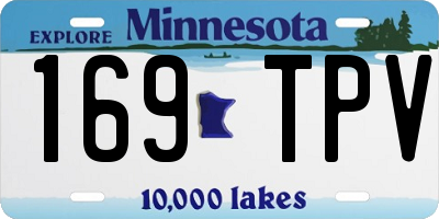 MN license plate 169TPV