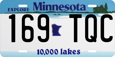MN license plate 169TQC