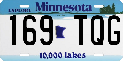 MN license plate 169TQG