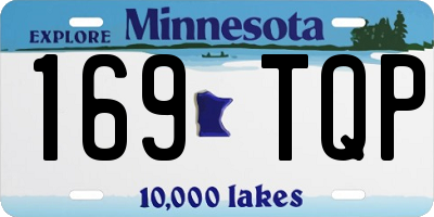 MN license plate 169TQP