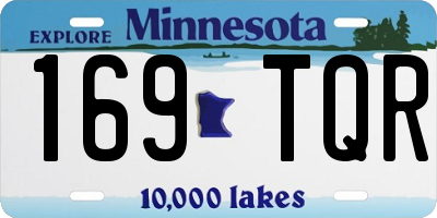 MN license plate 169TQR