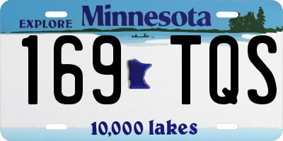 MN license plate 169TQS