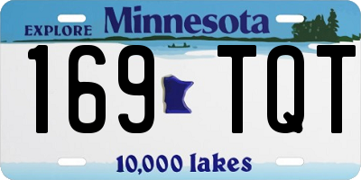 MN license plate 169TQT