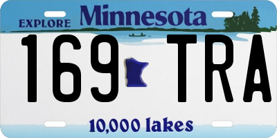 MN license plate 169TRA