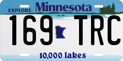 MN license plate 169TRC