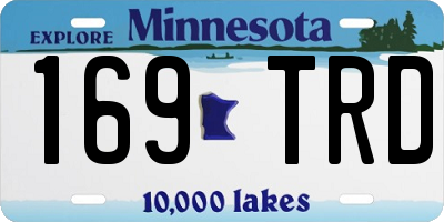 MN license plate 169TRD