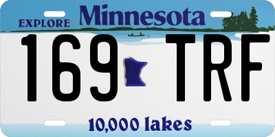 MN license plate 169TRF