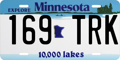 MN license plate 169TRK