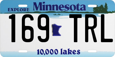 MN license plate 169TRL