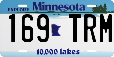 MN license plate 169TRM