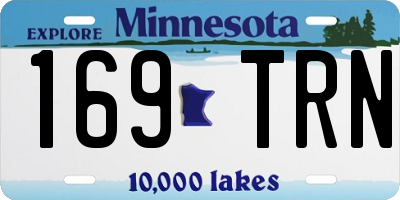 MN license plate 169TRN