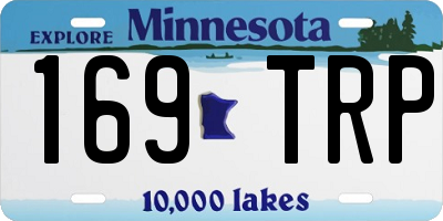 MN license plate 169TRP