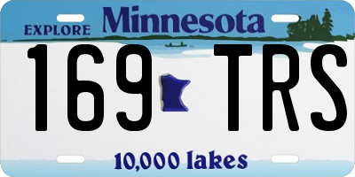 MN license plate 169TRS