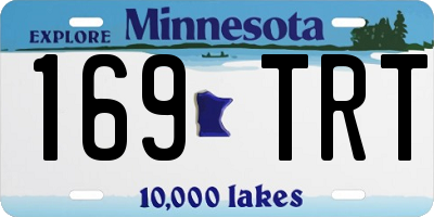 MN license plate 169TRT