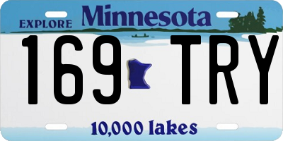 MN license plate 169TRY