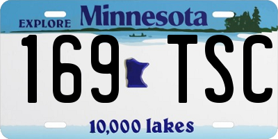 MN license plate 169TSC