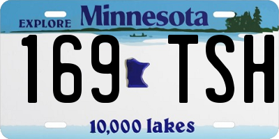 MN license plate 169TSH