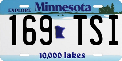 MN license plate 169TSI