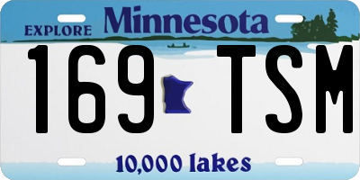 MN license plate 169TSM