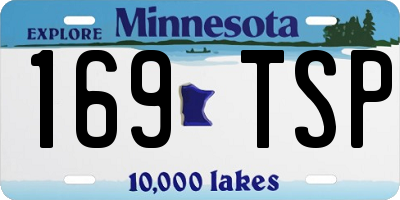 MN license plate 169TSP