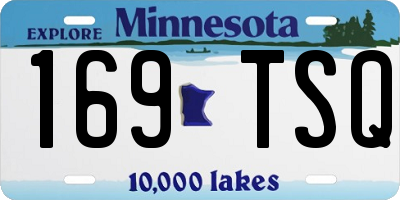 MN license plate 169TSQ