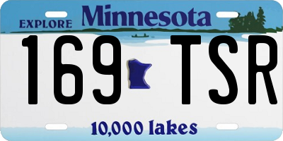 MN license plate 169TSR