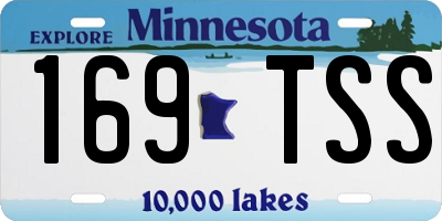 MN license plate 169TSS