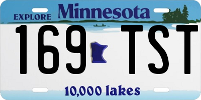 MN license plate 169TST