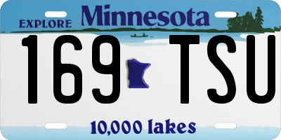 MN license plate 169TSU