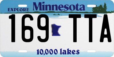 MN license plate 169TTA