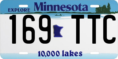MN license plate 169TTC