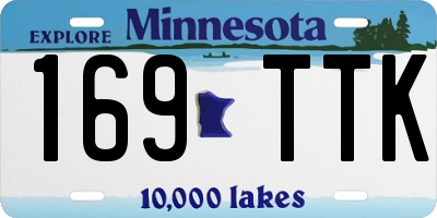MN license plate 169TTK