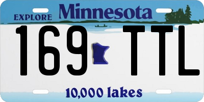 MN license plate 169TTL