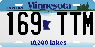 MN license plate 169TTM