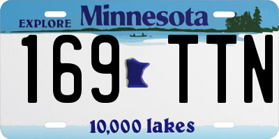 MN license plate 169TTN