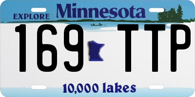 MN license plate 169TTP