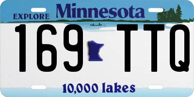 MN license plate 169TTQ