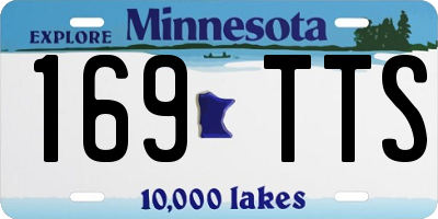 MN license plate 169TTS