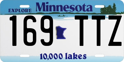 MN license plate 169TTZ