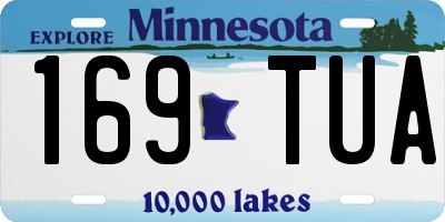 MN license plate 169TUA