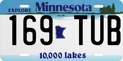 MN license plate 169TUB