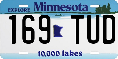 MN license plate 169TUD