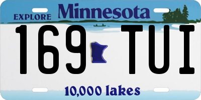 MN license plate 169TUI