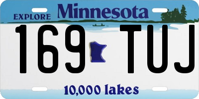 MN license plate 169TUJ