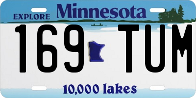 MN license plate 169TUM