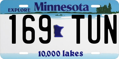 MN license plate 169TUN