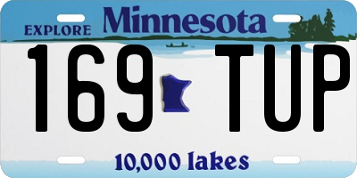 MN license plate 169TUP