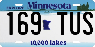 MN license plate 169TUS