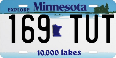 MN license plate 169TUT